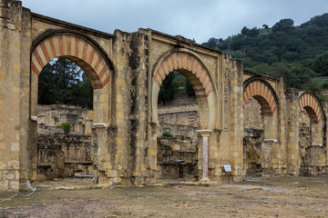 Fototapeta na wymiar Medina Azahara. Important Muslim ruins of the Middle Ages; located on the outskirts of Cordoba. Spain