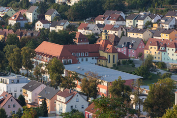 Fototapeta na wymiar aerial view of Schwandorf