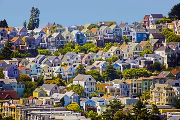 Keuken spatwand met foto urban villages in San Francisco © travelview