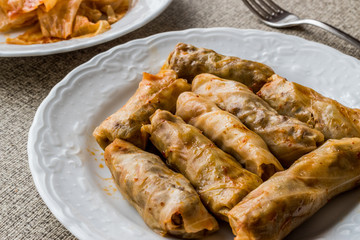 Turkish Dolma Lahana Sarmasi / Cabbage Rolls.
