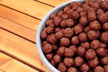 cereal in bowl on table