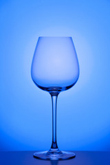 wineglass on colorful background