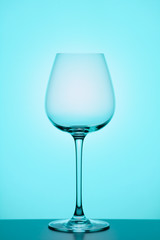 wineglass on colorful background