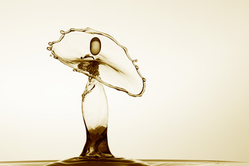 Liquid art figure with white space - ready for great performance