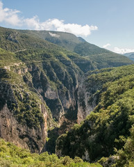 Fototapeta na wymiar Gorges du Verdon Rive Gauche (left side), Provence-Alpes-Côte