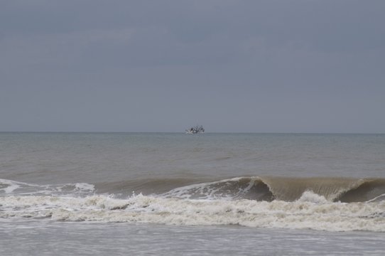 Shrimp Boat Catching Dinner