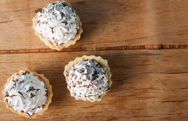 Fresh cake with butter cream