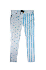 children jeans trousers isolated