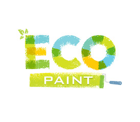 Eco Paint Grunge Brush Creative Rough Vector Concept