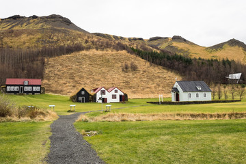 Fototapeta na wymiar Island - Skogar Freilichtmuseum