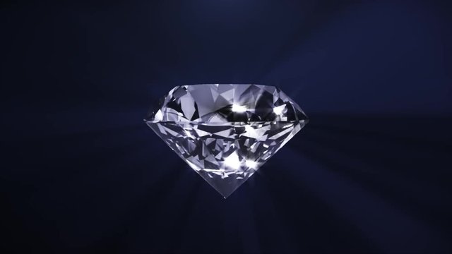 Animation sparkling diamond
