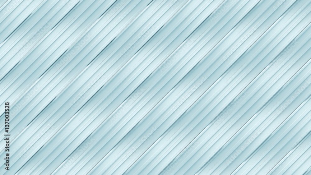 Aufkleber White wave band abstract surface pattern. 3d rendering