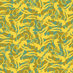 Golden marble paper, seamless vector pattern
