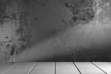 Concrete planks over greybackground. 3d rendering