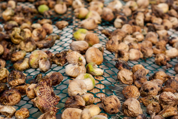 Figs drying on the sun