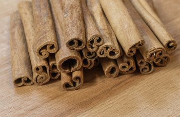 Fresh cinnamon sticks