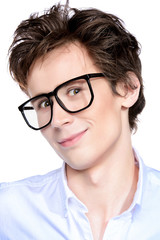 Obraz premium smart guy in glasses