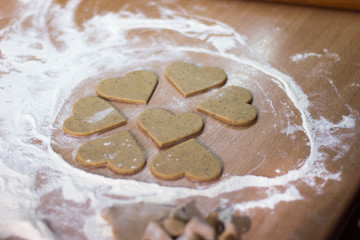 Hearts and shapes for the dough