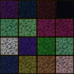 Seamless square mosaic pattern  
