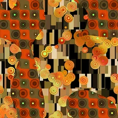 Photo sur Plexiglas Pour elle Motif abstrait dans le style Gustav Klimt