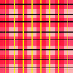 Seamless and colorful tartan pattern with stripes and squares as a background or for clothing purposes - Eps10 vector graphics and illustration