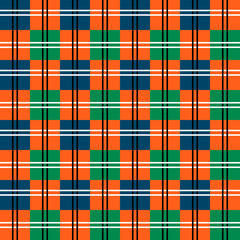 Seamless and colorful tartan pattern with stripes and squares as a background or for clothing purposes - Eps10 vector graphics and illustration