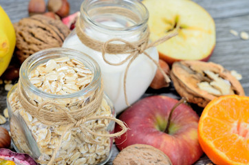 oat cereal on table