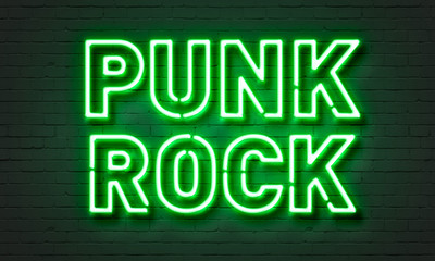 Obraz premium Punk rock neon sign