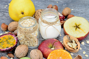oat cereal on table