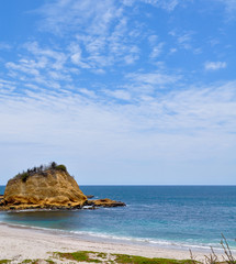 Naklejka premium Los Frailes beach in Parque Nacional Machalilla, Puerto Lopez, Ecuador.
