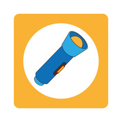 square border with colorful Lantern vector illustration