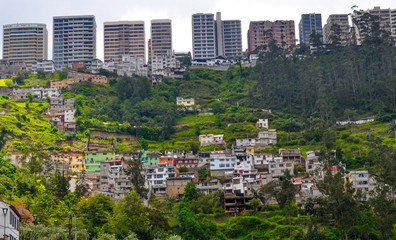 Fototapeta na wymiar Guapulo neighborhood in Quito, Ecuador