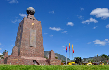 Middle of the world Monument in Quito, Ecuador