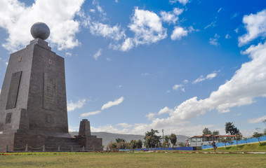 Obraz premium Middle of the world Monument in Quito, Ecuador