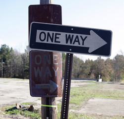 One Way Sign