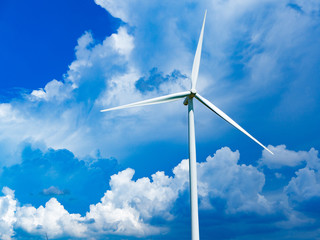 Wind turbine, Sky background