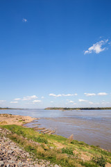 Mekong river at Keang Ka Bao, Mukdahan, Thailand