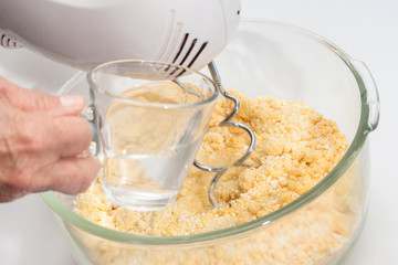 Pandebono preparation : Whipping the pandebono dough