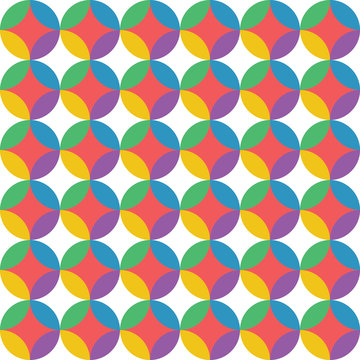 Vector abstract colorful geometric pattern retro style © atthameeni