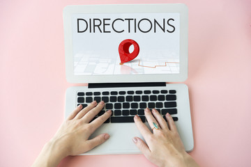 Route Navigation Map Location Journey GPS Concept