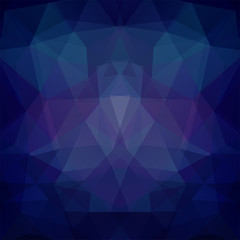Obraz premium Background made of dark blue triangles. Square composition with geometric shapes. Eps 10