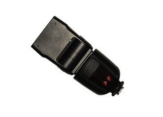 External flash and red infrared light isolated on white background with clipping path