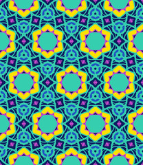 Bold arabesque vector pattern