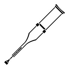 crutch disabled support icon pictogram vector illustration eps 10