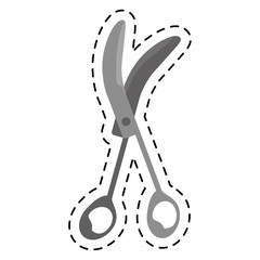 cartoon sccissors surgery tool icon vector illustration eps 10