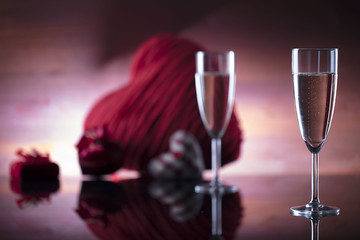 Anniversary love theme background