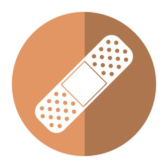 medical plaster bandage adhesive shadow vector illustration eps 10