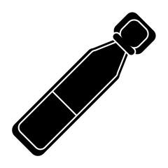 bottle vials medical healthy pictogram vector illustration eps 10