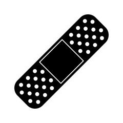 medical plaster bandage adhesive pictogram vector illustration eps 10