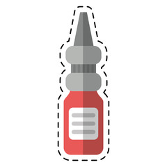 cartoon eye drop bottle medicine vector illustration eps 10